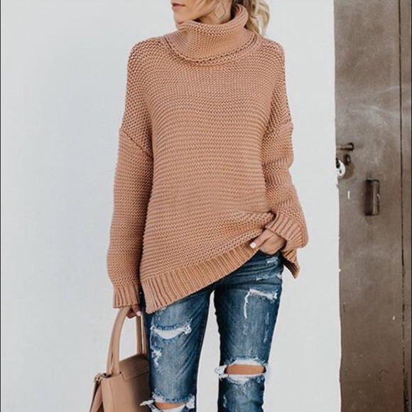 Caramel Hue Chunky Knit Sweater - Picture 3 of 8